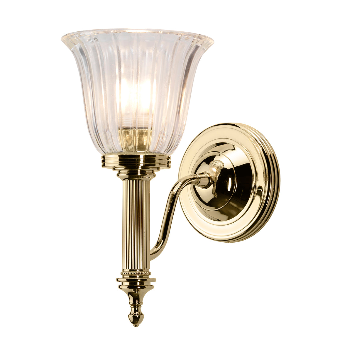Carroll 1-Light Polished Brass Wall Sconce