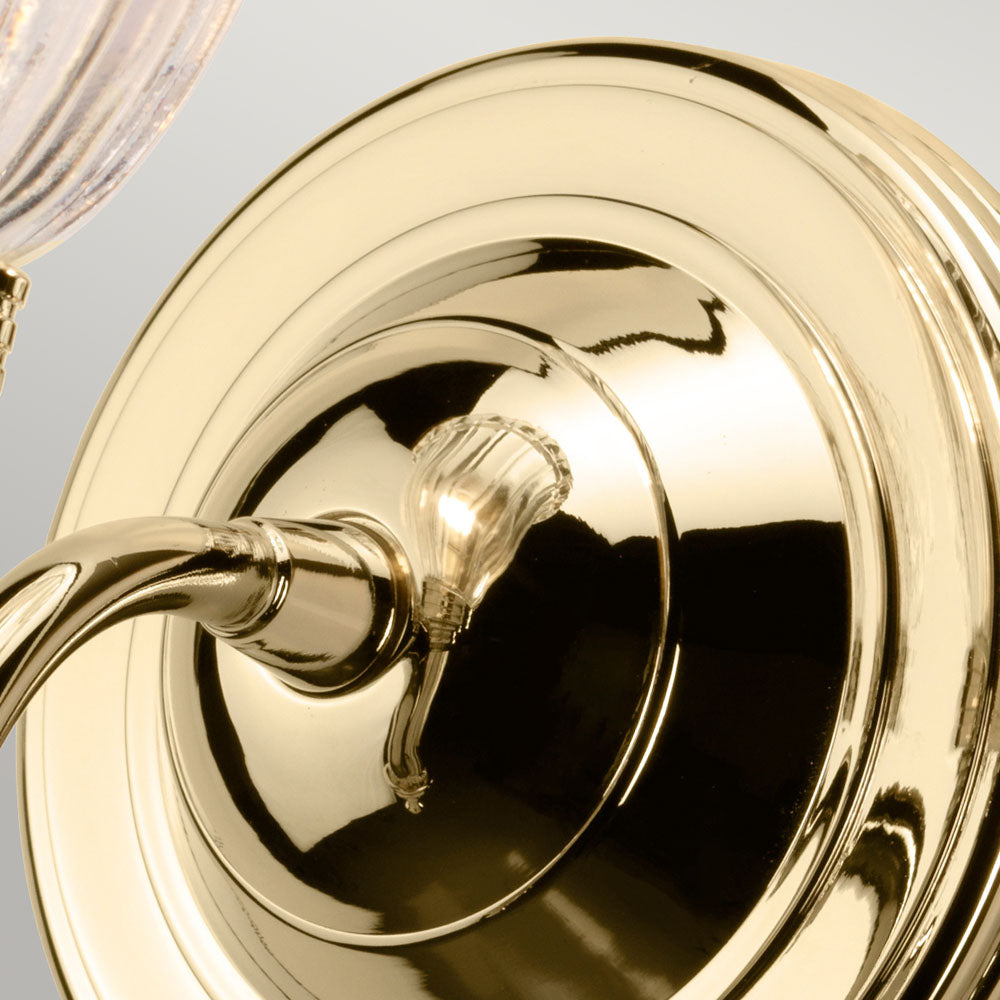 Carroll 1-Light Polished Brass Wall Sconce