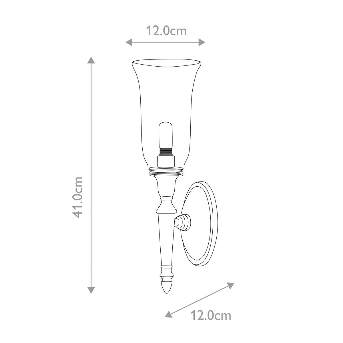 Dryden 1 Light Wall Light 1