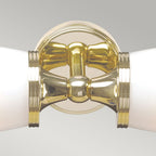 Eliot 2-Light Brass Wall Light (Polished Finish)