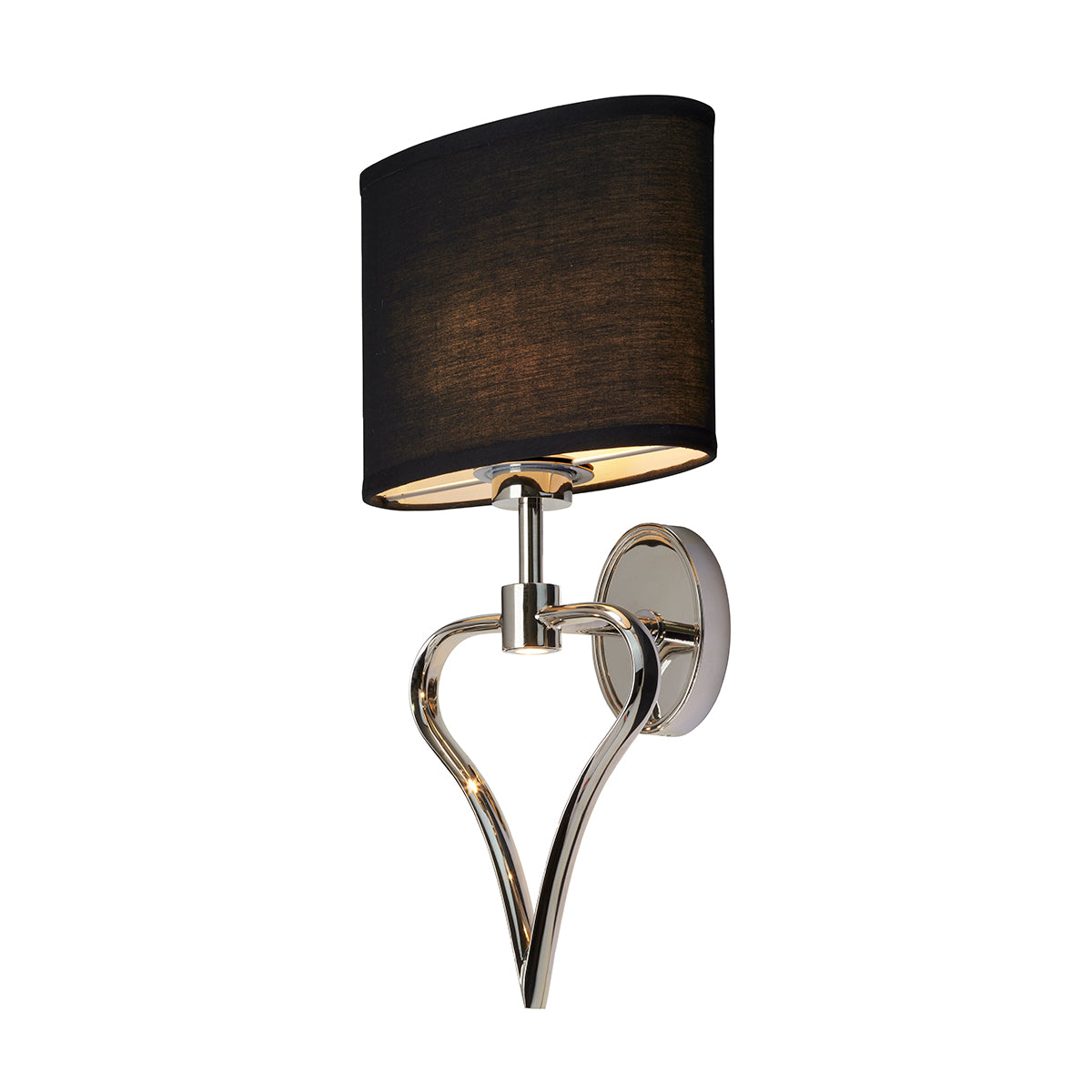 Falmouth 2-Light Heart Wall Light (Polished Chrome)