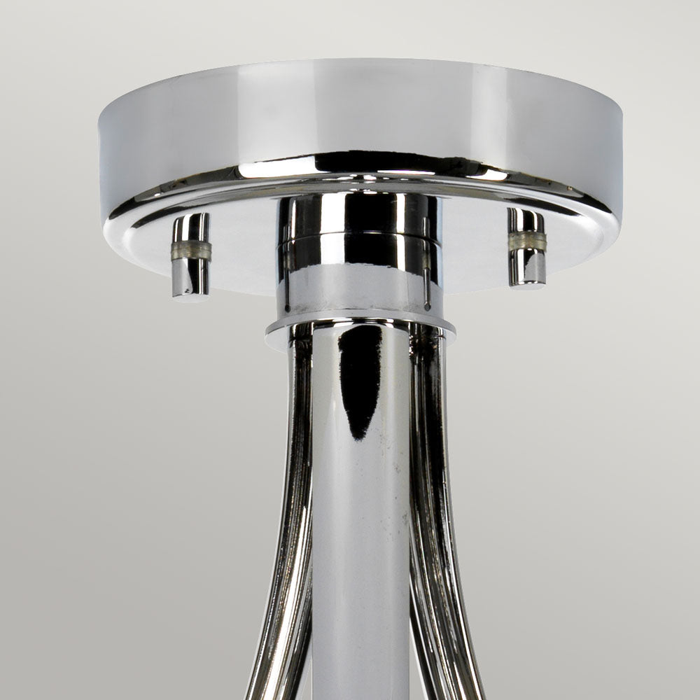Falmouth 3-Light Ceiling Light (Polished Chrome, Heart)
