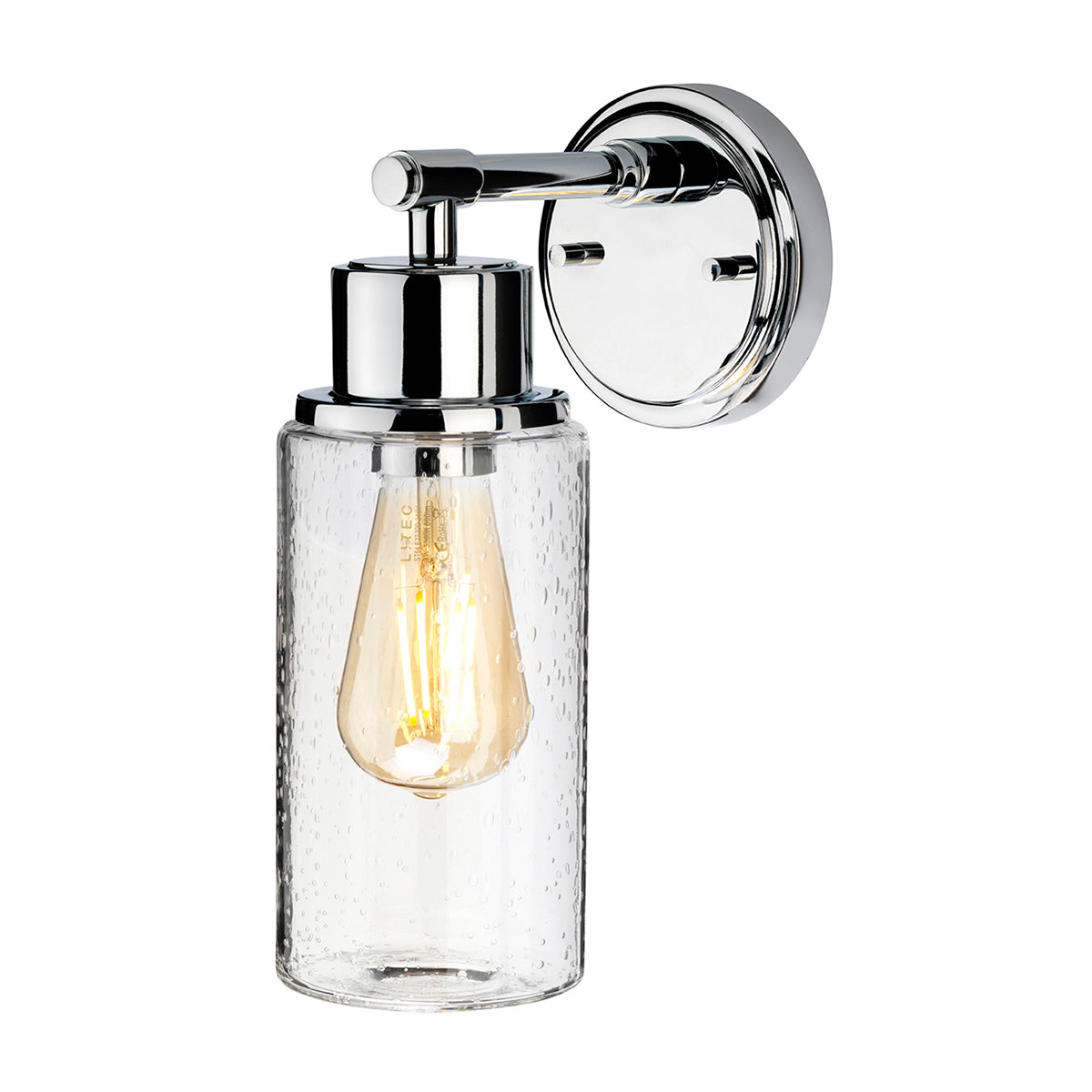 Morvah Polished Chrome 1-Light Adjustable Wall Light (IP44)