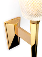 Verity Polished Gold 1-Light Bathroom Wall Light (IP44)