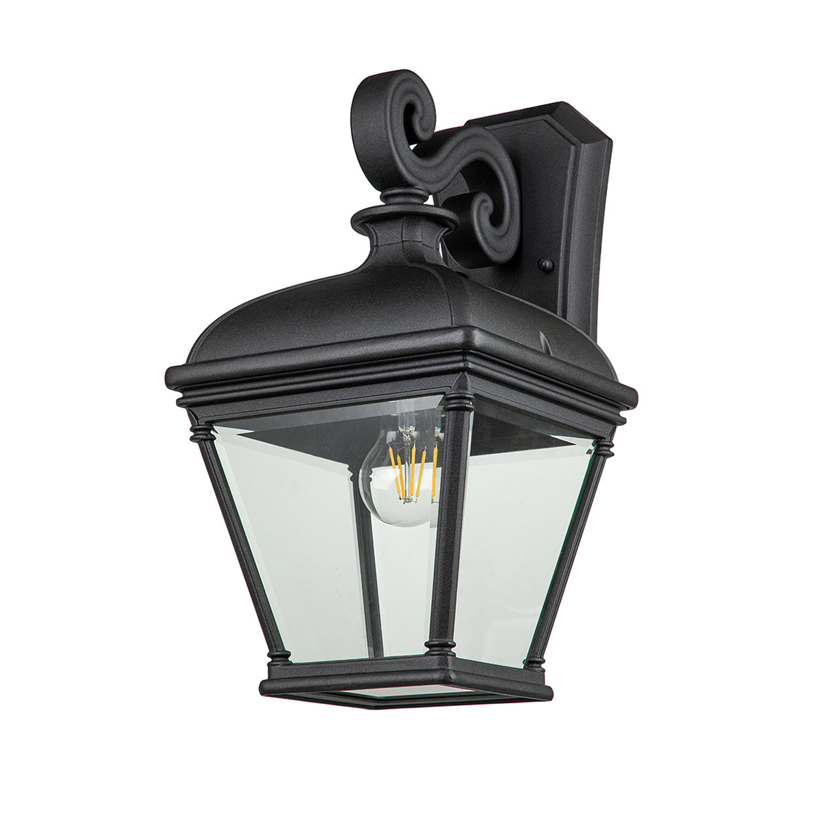 Bayview Large Black Wall Lantern (IP44)