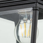 Bayview Medium Black Wall Lantern (IP44)