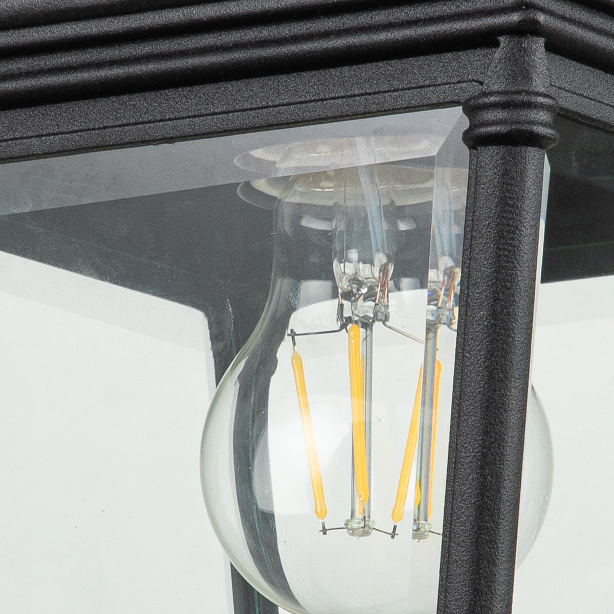 Bayview Medium Black Wall Lantern (IP44)