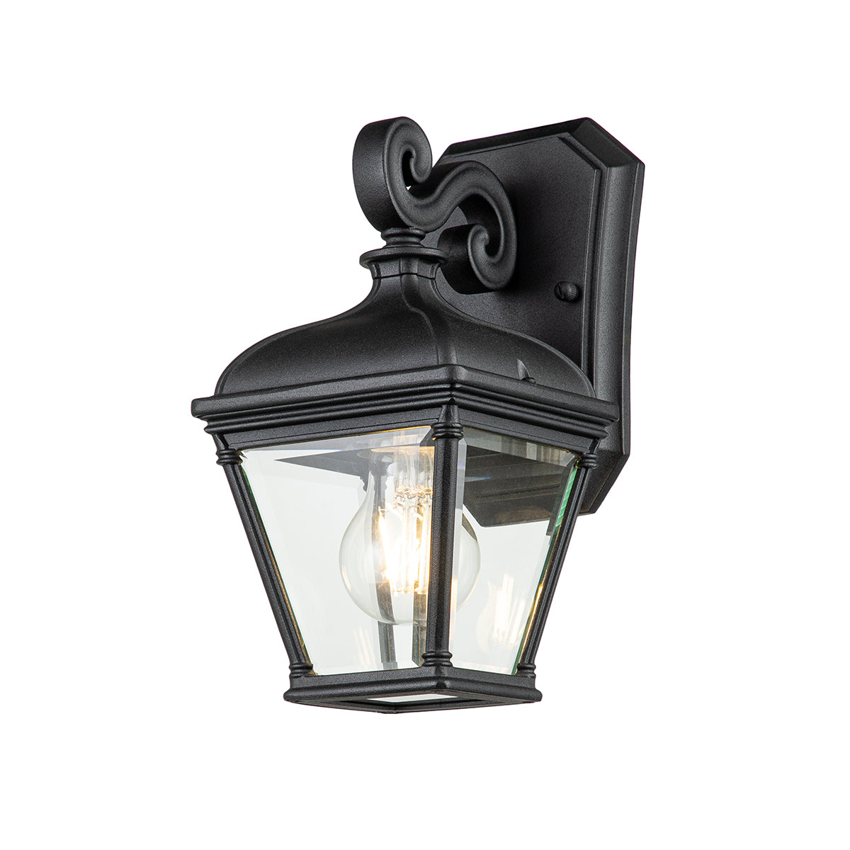 Bayview Small Black Wall Lantern (IP44)