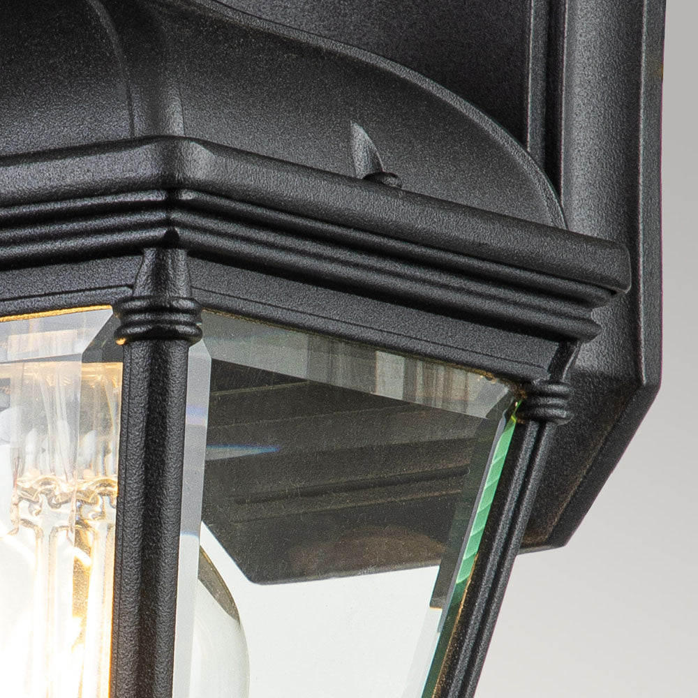 Bayview Small Black Wall Lantern (IP44)