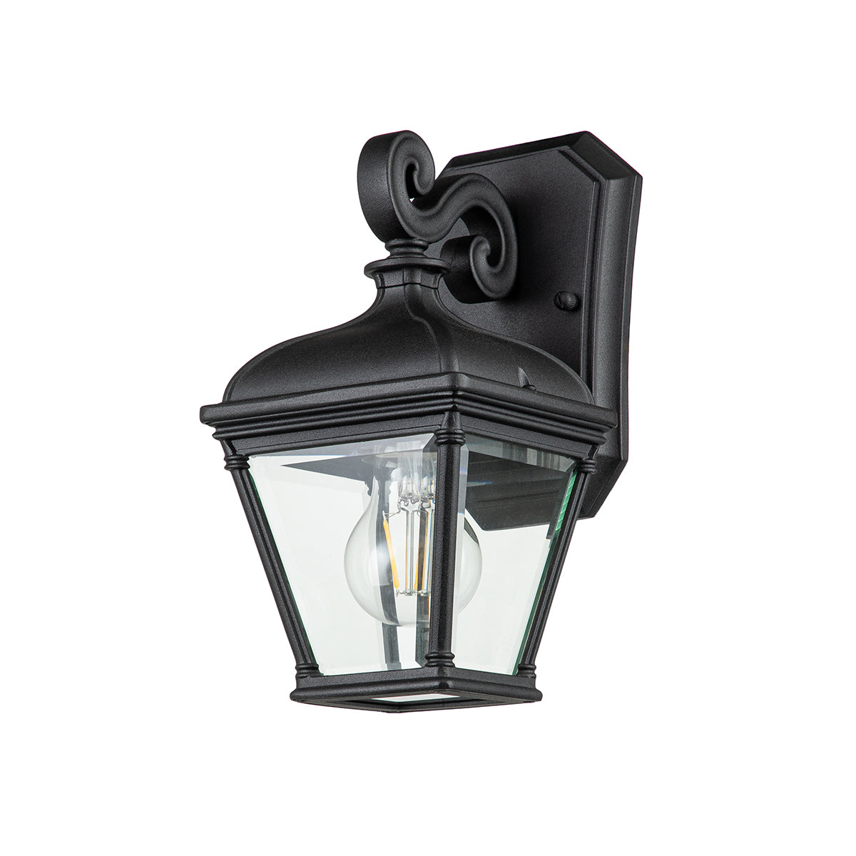 Bayview Small Black Wall Lantern (IP44)
