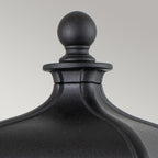 Bayview Medium Black Pedestal Lantern (IP44)