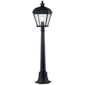 Bayview Medium Black Pillar Lantern (IP44)