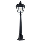 Bayview Medium Black Pillar Lantern (IP44)
