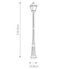 Bayview 1 Light Lamp Post