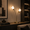 Furama 2 Light Table Lamp - Antique