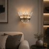 Franklite Beatrice LED Wall Light Bronze Crystal Glass