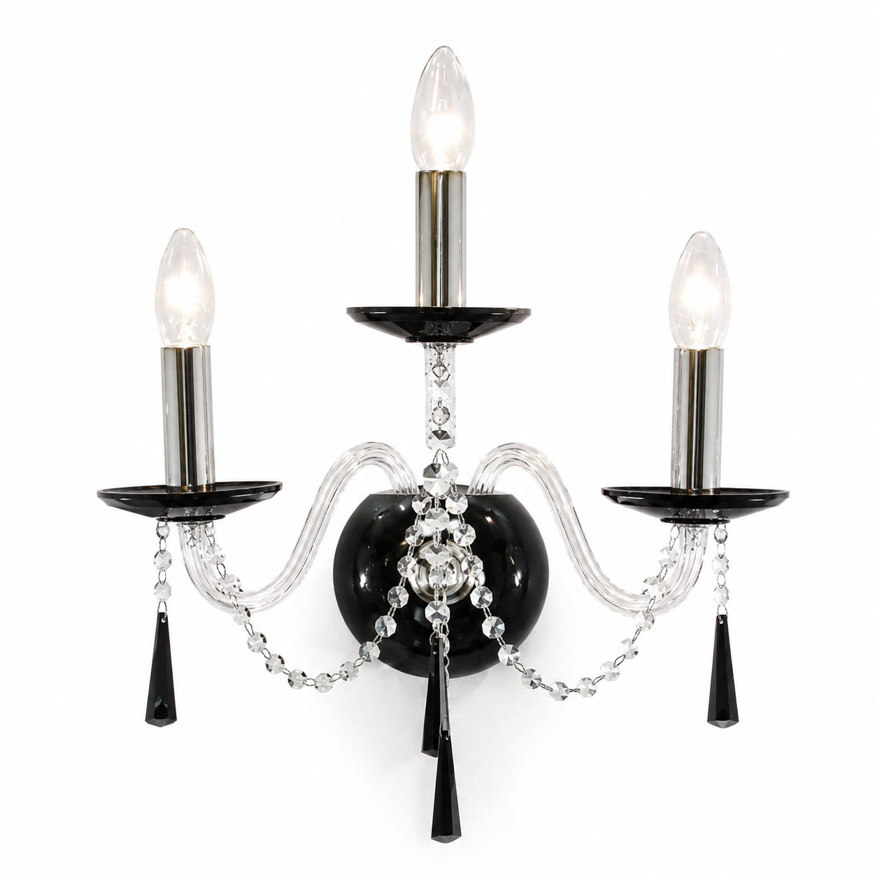 Liberec 3 Wall Light - Black