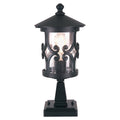 Hereford 1-Light Black Pedestal Lantern