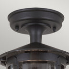 Hereford 1-Light Black Porch Lantern