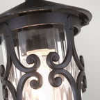 Hereford 1-Light Black Porch Lantern