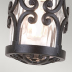 Hereford 1-Light Black Porch Lantern