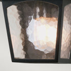 York 1-Light Black Flush Ceiling Light