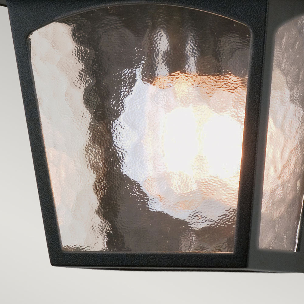 York 1-Light Black Flush Ceiling Light
