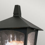 York 1-Light Black Flush Ceiling Light
