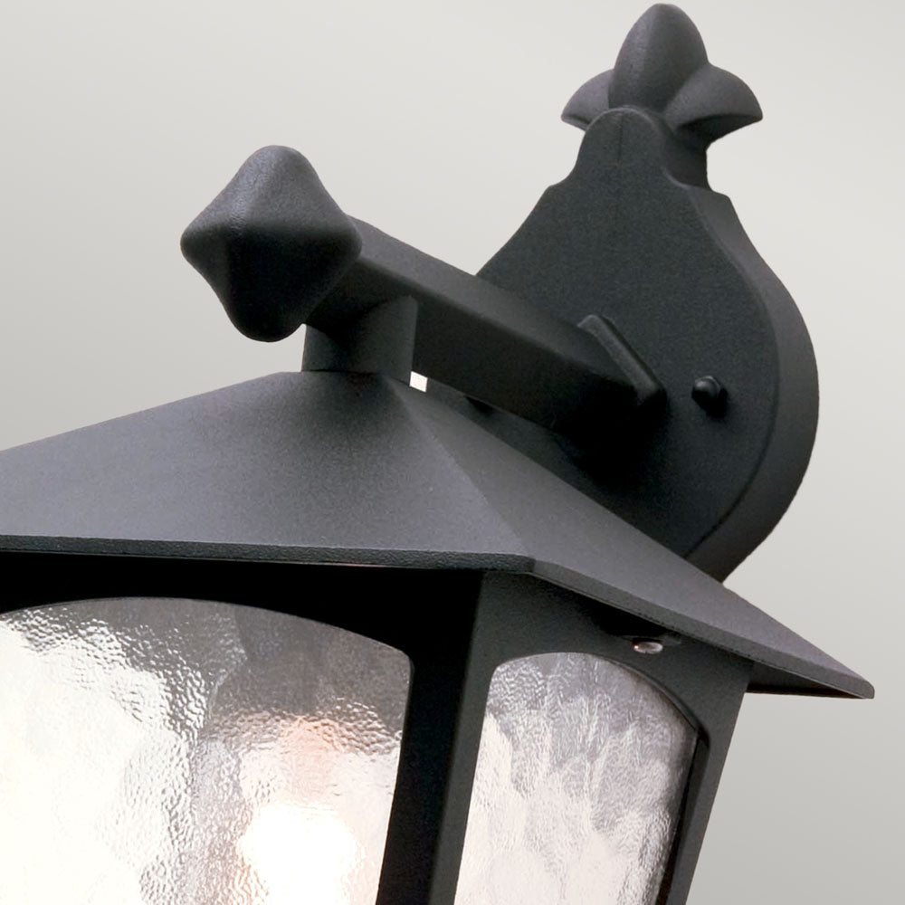 York 1-Light Black Downward Wall Light