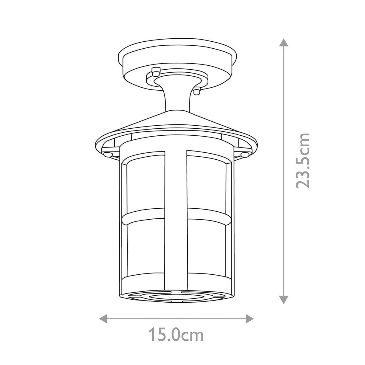 Hereford 1 Light Porch Lantern 1