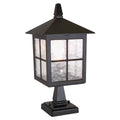 Winchester 1-Light Black Pedestal Lantern