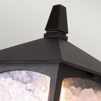 York 1-Light Black Upward Wall Light