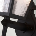 York 1-Light Black Upward Wall Light