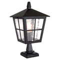 Canterbury 1-Light Black Pedestal Lantern (Medium)