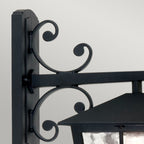 Canterbury Large 1-Light Black Downward Wall Light