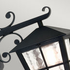 Canterbury Large 1-Light Black Downward Wall Light