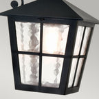 Canterbury Large 1-Light Black Downward Wall Light
