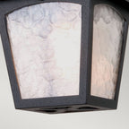 York 1-Light Black Porch Lantern