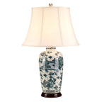 Blue & White Pagoda Table Lamp