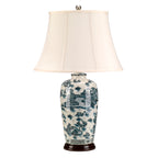 Blue & White Pagoda Table Lamp