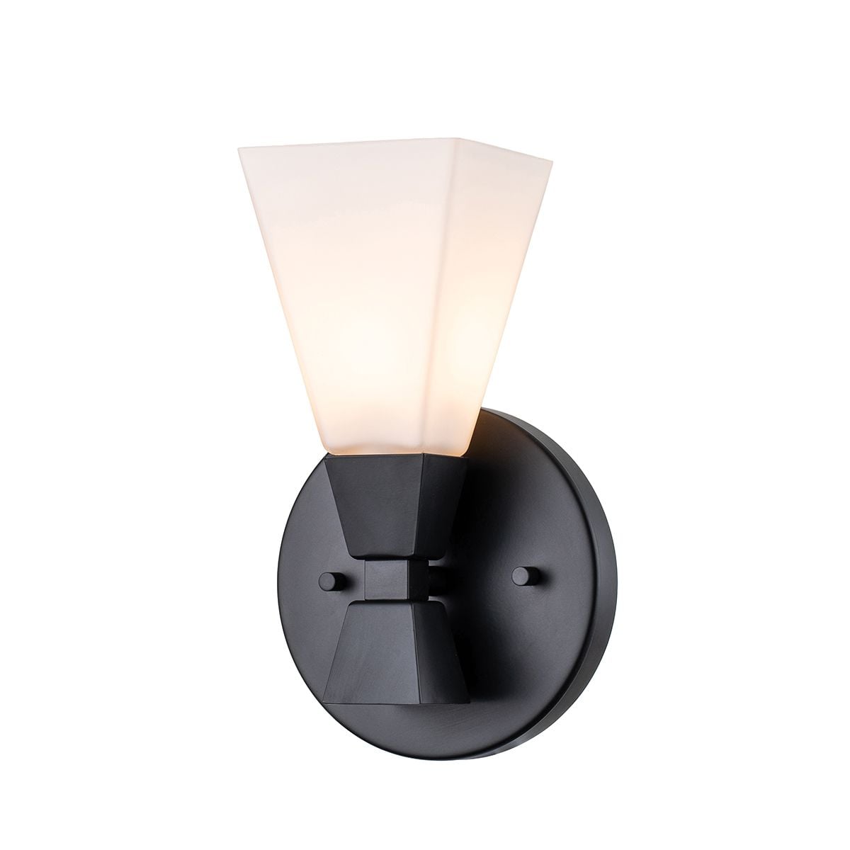 Bowtie 1lt Wall Light - Matte Black