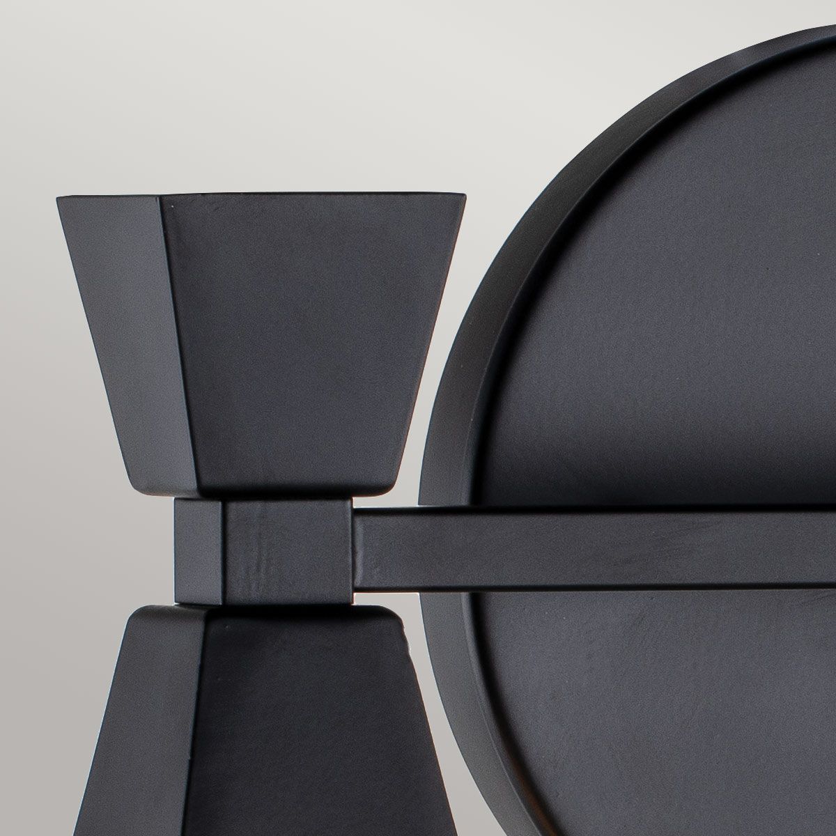 Bowtie 2lt Wall Light - Matte Black