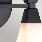 Bowtie 2lt Wall Light - Matte Black