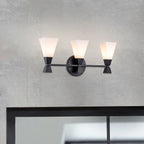 Bowtie 3lt Wall Light - Matte Black