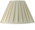 8" Box Pleat Ivory Lamp Shade
