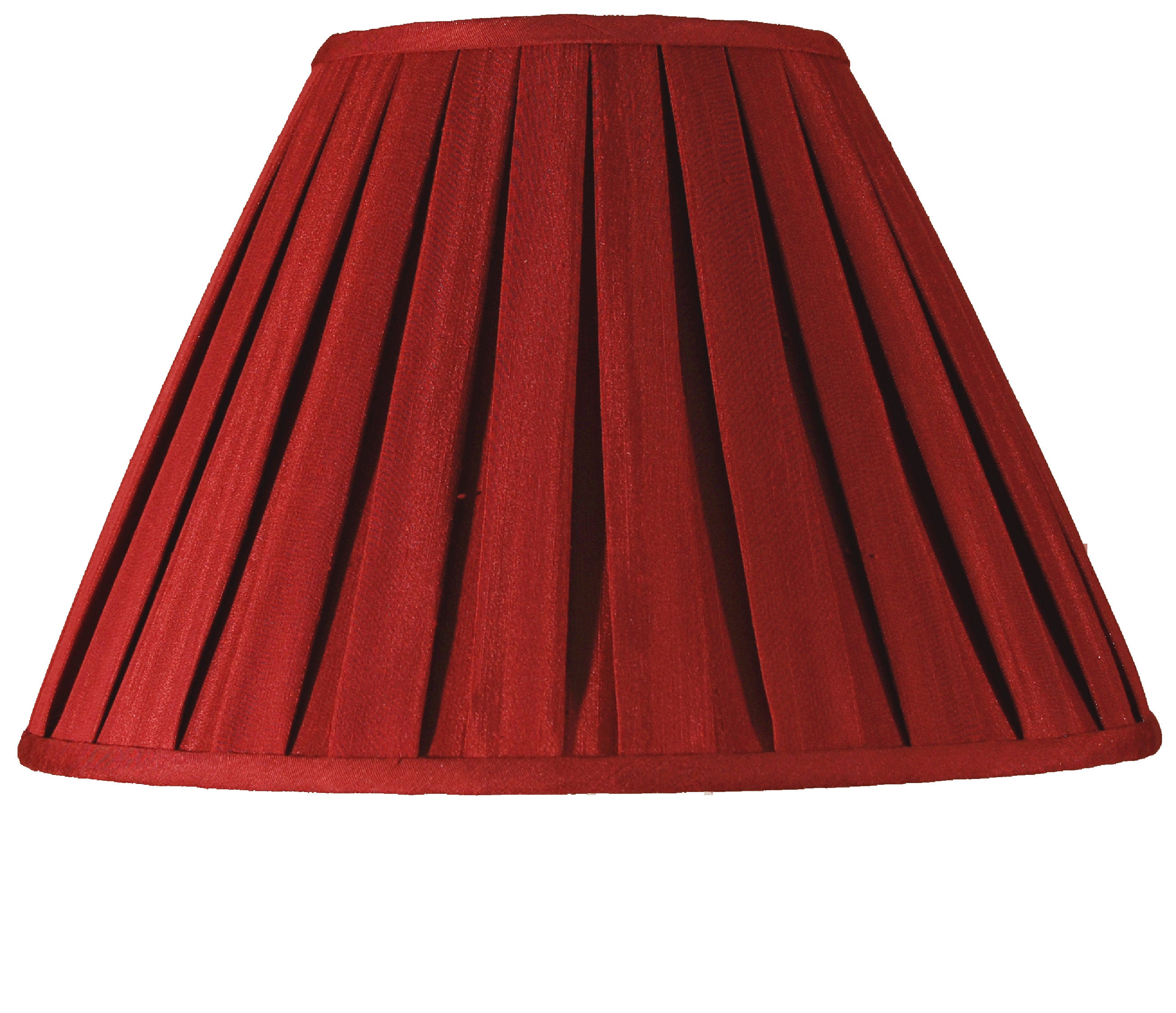 14" Box Pleat Ivory Lamp Shade