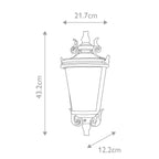 Baltimore 1 Light Medium Half Lantern