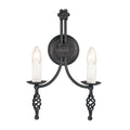 Belfry 2-Light Black Wall Light