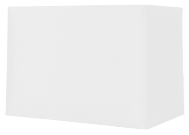 Rectangle White Card Shade 8"
