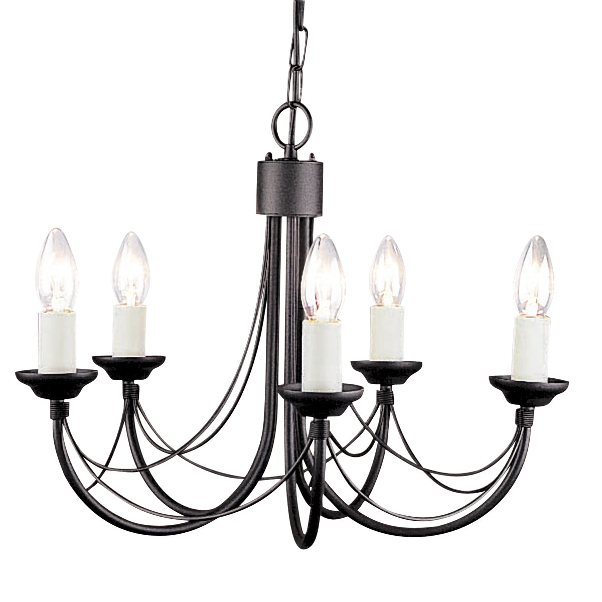 Carisbrooke 5-Light Gothic Chandelier (Convertible)